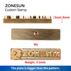 ZONESUN Custom Logo Leather Stamp Hot Brass Branding Iron Brand Heating On Wood Paper DIY Gift Personalized Stamping Mold 2