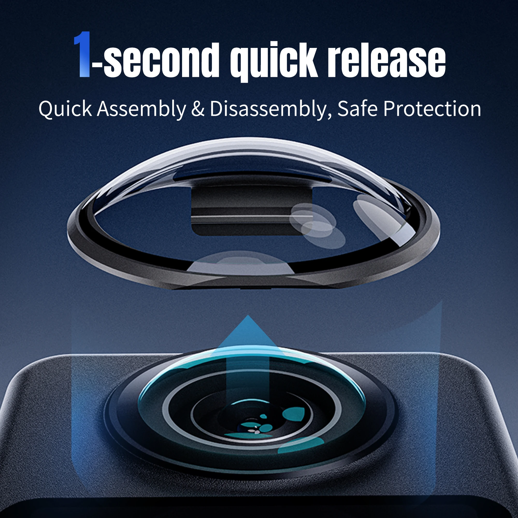 360 Camera Lens Guard - Durable PC/Tempered Glass Protector, Scratch & Impact Resistant Cover