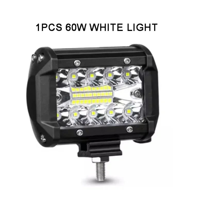 High-Performance Yellow LED Work Light - 120W 3000K Sunlight Effect for Vehicles