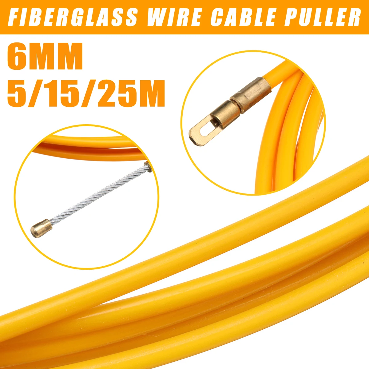 

5/15/25M 6Mm Gids Apparaat Glasvezel Elektrische Kabel