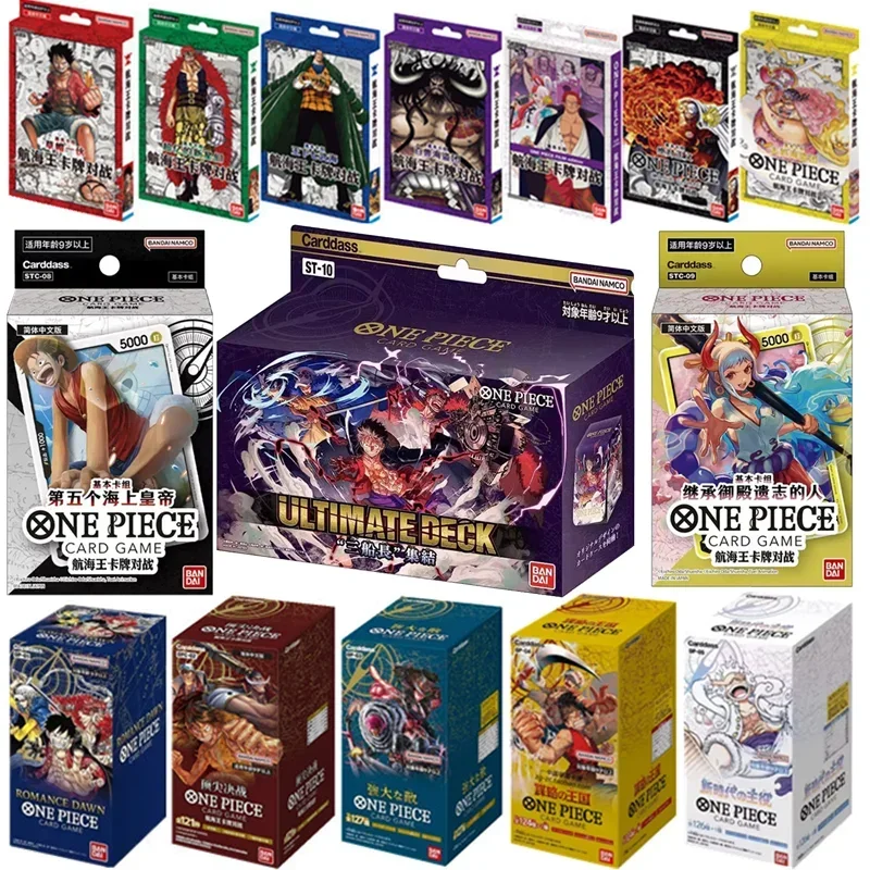 New Bandai Original One Piece Op01-05 Anime Stc01-10 Card Version Kingdom Supplement Pack Opcg Card Battle Game Top War Poker