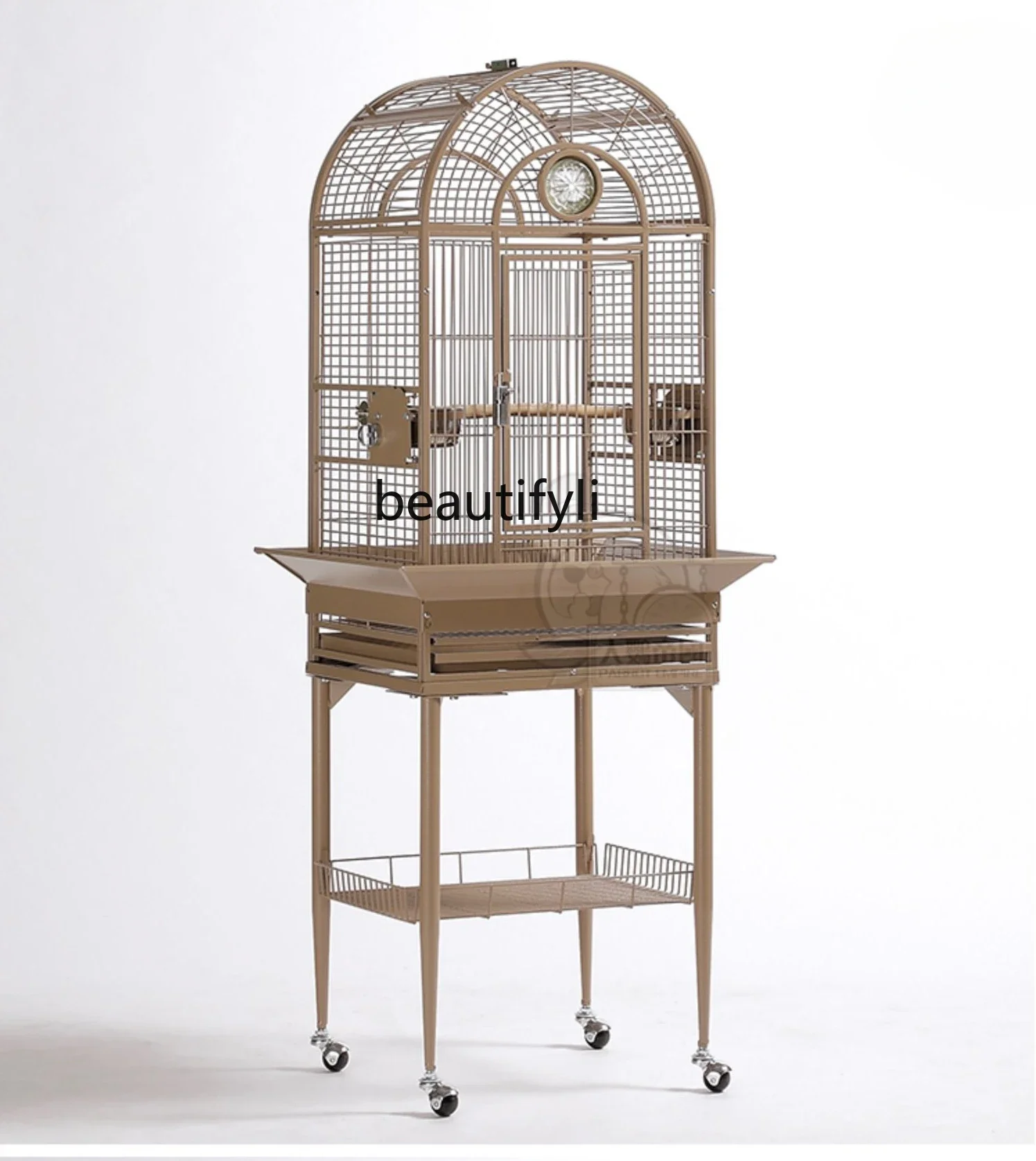 

Parrot Bird Cage Small Size Household Thrush Stainless Steel Large Luxury Cage