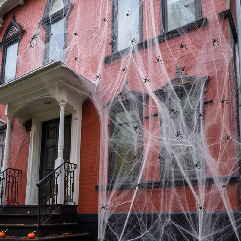 Halloween Creepy Spider Web Party Props