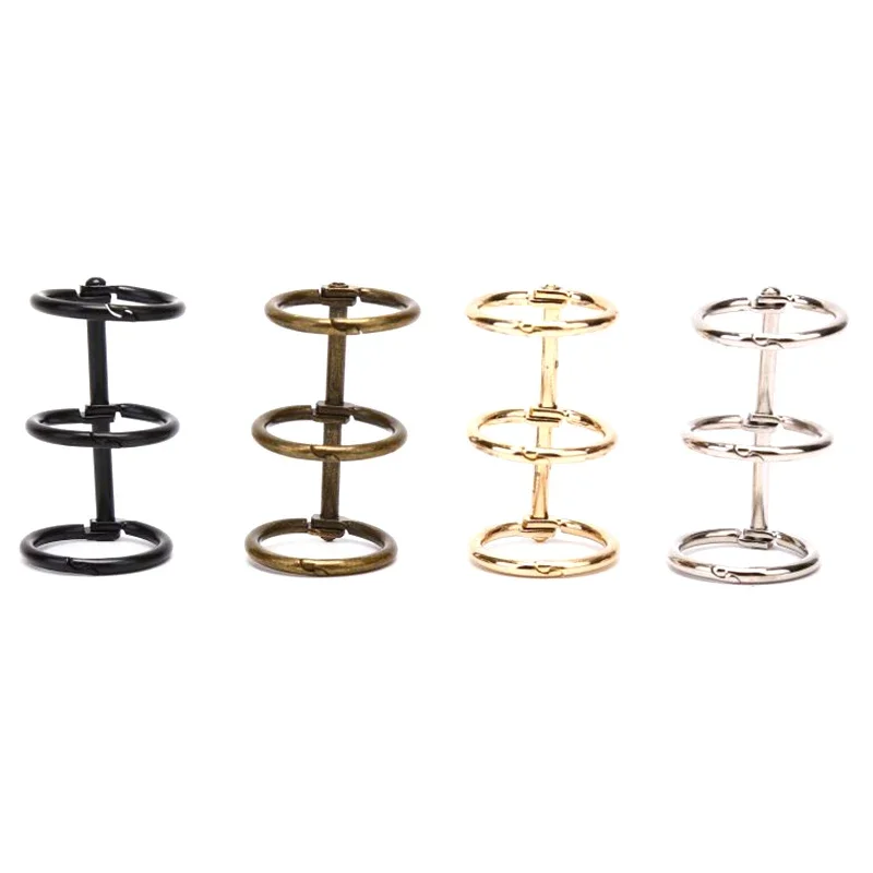 

2Pcs Metal 3Rings Loose Leaf Paper Binder DIY Making Notebook Album Scrapbook