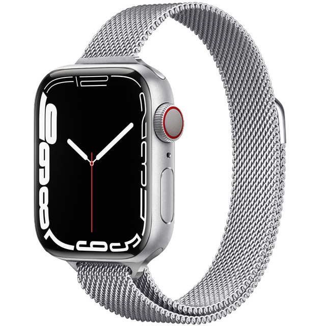 Magnetic Loop Strap For Apple watch Band 40mm 44mm 45mm 41mm 42mm 38mm Stainless steel bracelet iWatch series 3 4 5 6 se 7