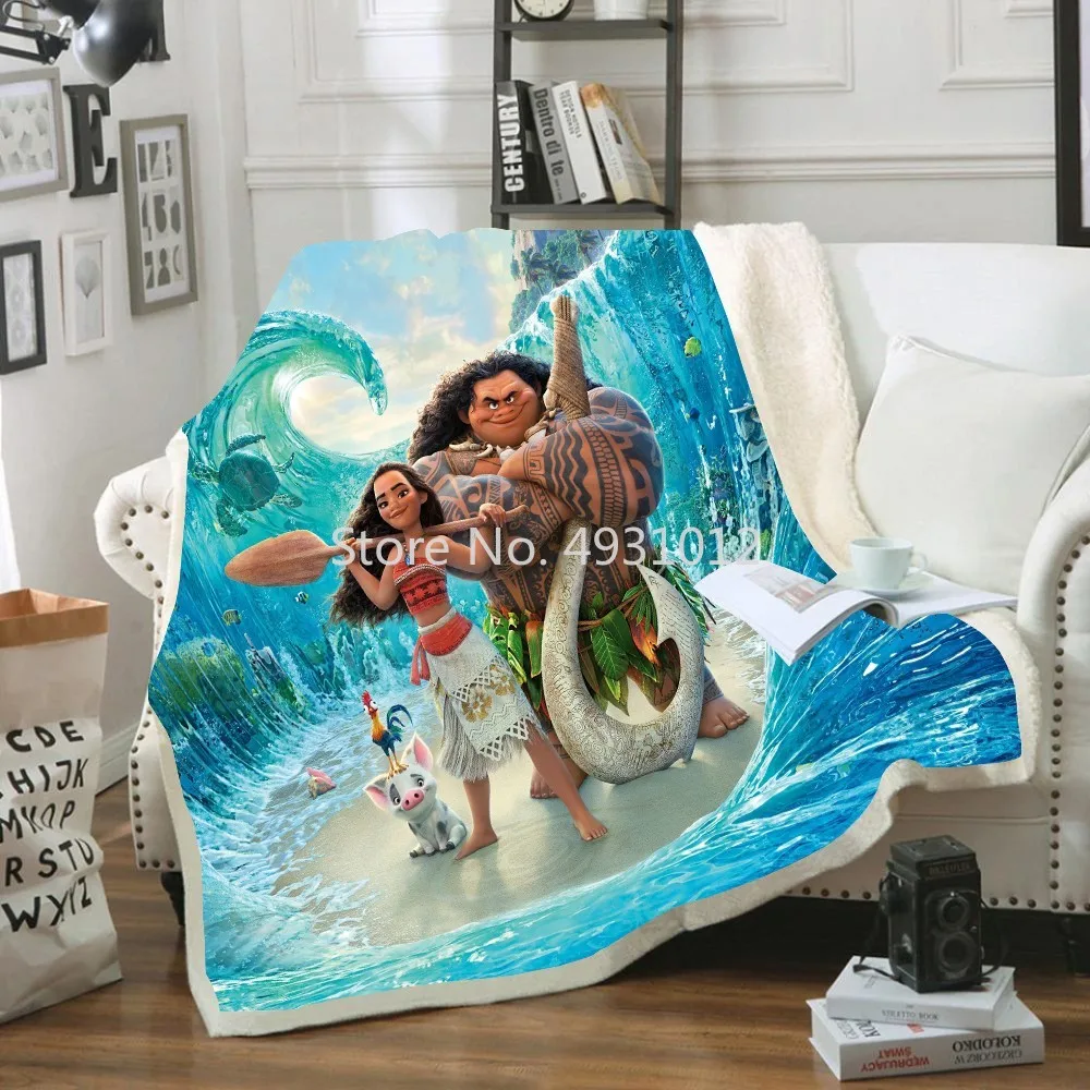 2023DisneyPrincessMoanaandMauiBlanketsPlushBlanketThrowfor