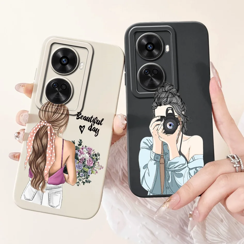 Stylish Shockproof Silicone Case for Girls - Huawei Nova 12 Series