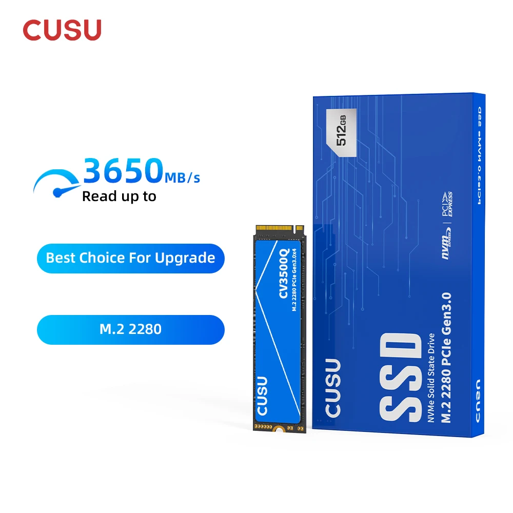 新品　CUSU M.2 2280 SSD 1TB CUSU M.2 SSD 512GB 1TB 2TB PCIe3x4 ソリッドステートドライブ