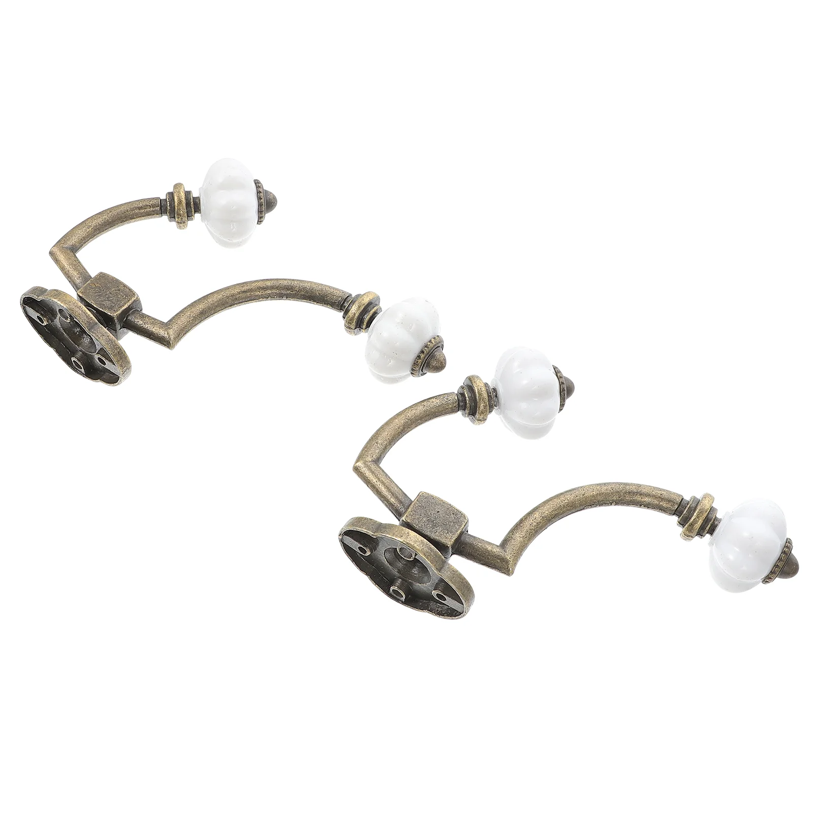 

2 Pcs Heavy Duty Wall Hooks Waterproof Coat Vintage Alloy Towel Hat Holder Clothes Rack