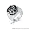 Retro Made Old Wolf Head Rings,Stainless Steel Geometric Men Finger ,Punk Cool Jewelry 2