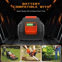 แบตเตอรี่สำหรับเครื่องมือไร้สาย Black & Decker รุ่น LBXR36 36v/40V 4000mAh LBX2040 BL2036 LST136 LST420 LST220 L50 แบบชาร์จได้ 3