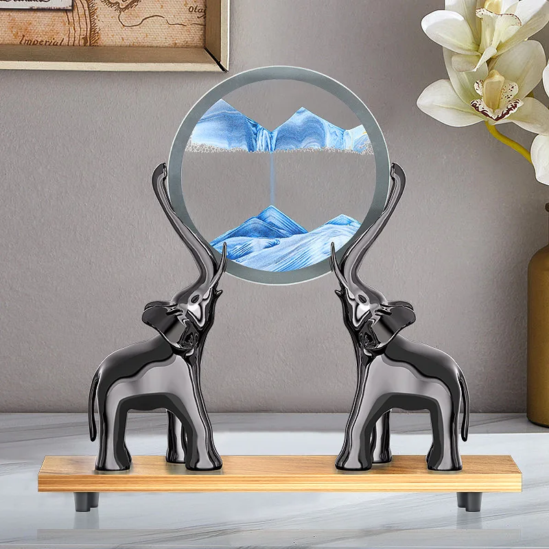 

Creative Flowing Sand Painting Home Living Room TV Cabinet Wine Cabinet Decoration Housewarming Gift Decoration