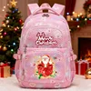 Christmas Waterproof Unisex Backpack Large Capacity Travel School Bag Teenager Boys Children's Practical Durable Pack