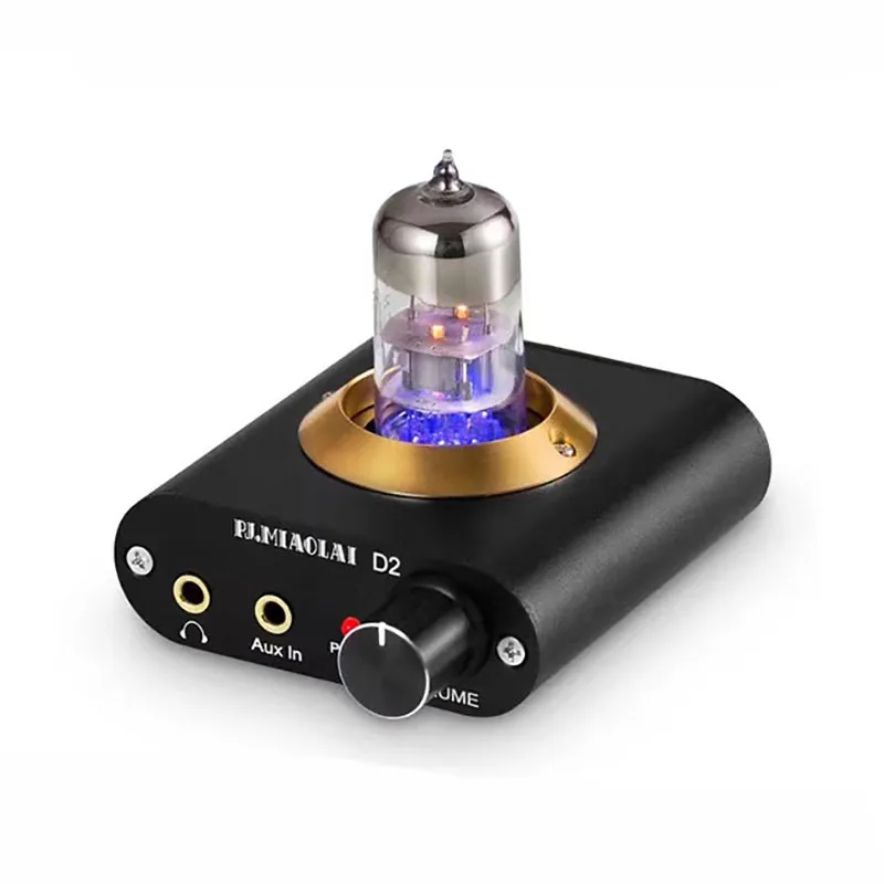 

Mini Tube Headphone Amplifier 6N3 Tube HIFI Headphone Amplifier Can Drive 18-600Ω Headphones NE5532P Operational Amplifier