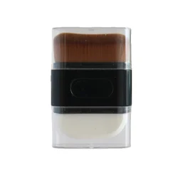Professional Double - Ended Wavy Contour Foundation Brush (Black)