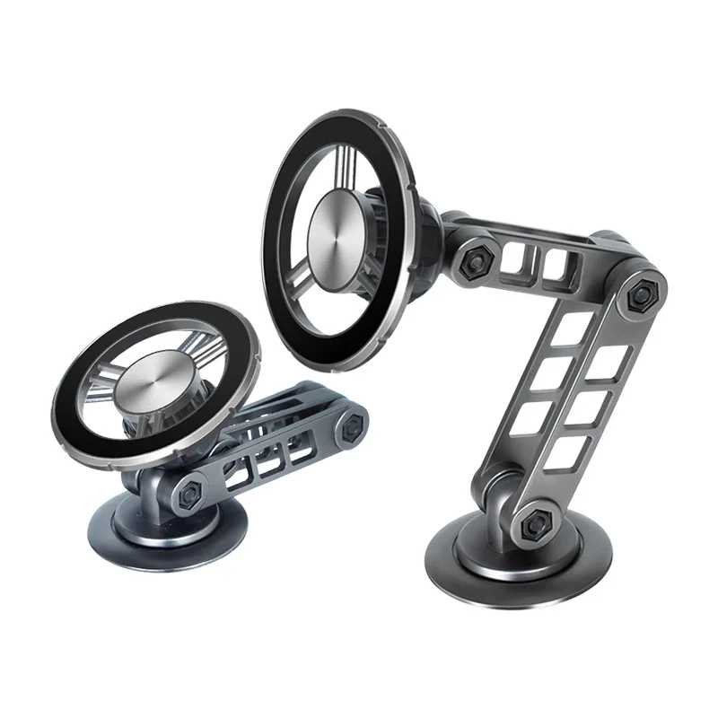 Foldable Magnetic Car Phone Holder Mount Universal Strong Phone Mount for iPhone 15 14 13 Pro Max Samsung Huawei For Car