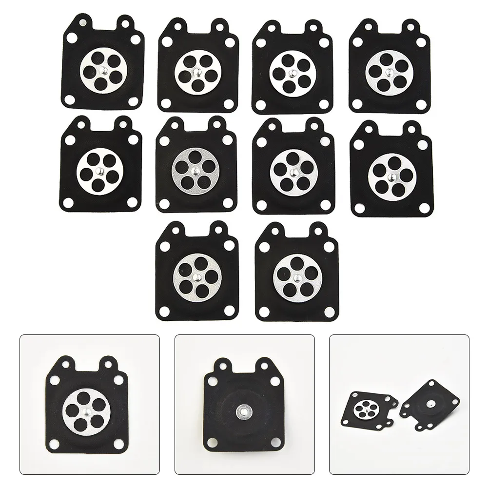 10Pcs Chainsaw Carburetor Metering Diaphragm For Walbro 95-526 95-526-9 95-526-9-8 Replacement Car Assembly Gaskets Kit