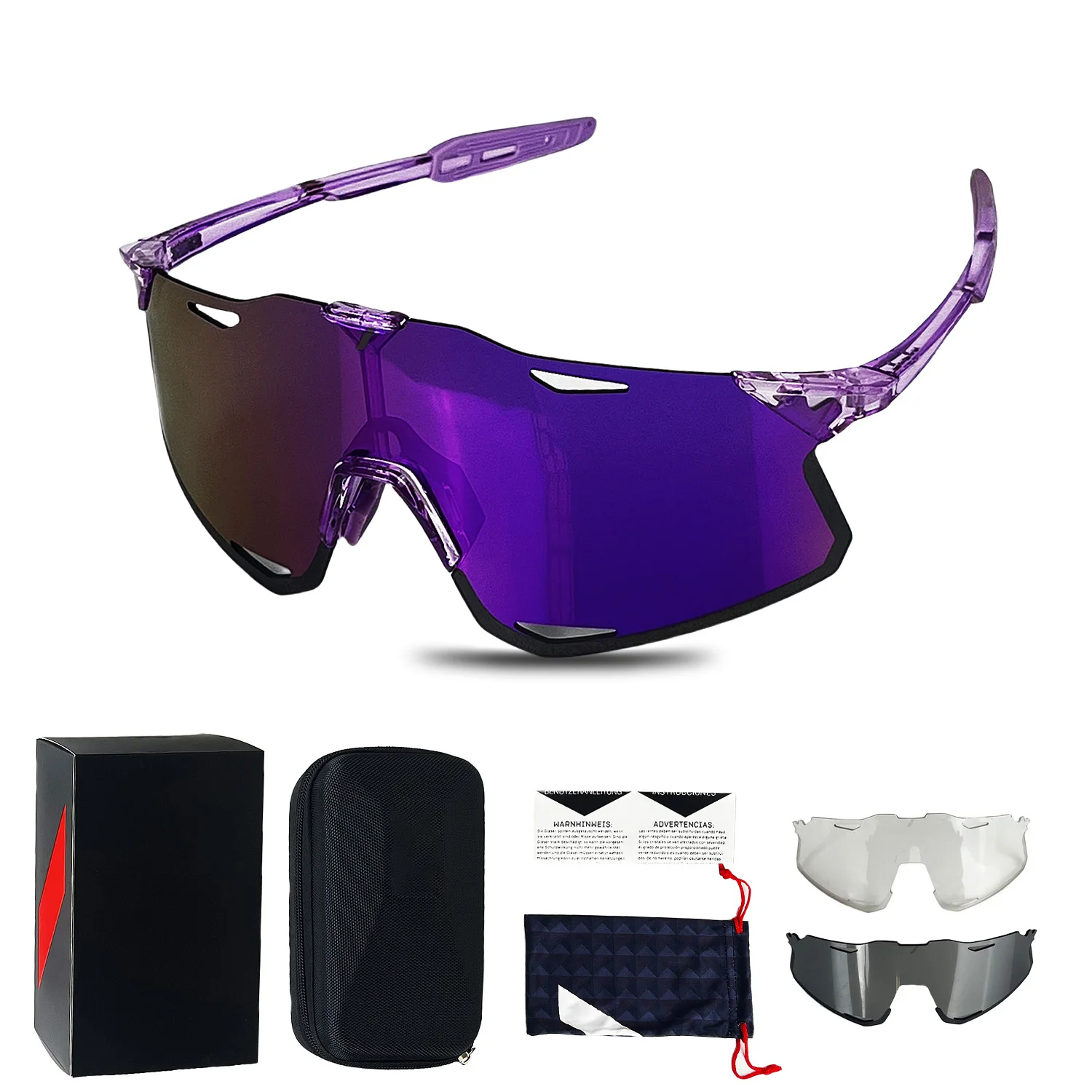 Sunglasses for Men Sport Cycling Glasses Bike Mountain Bicycle Hiking Camping Golf UV400 Protection Glasses Women Baseball 2