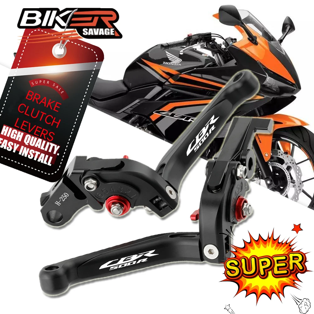 

Adjustable Folding Extendable Motorcycle Brake Clutch Levers For HONDA CBR 500R 2013-2023 Replacement Handlebar Kit Accessories