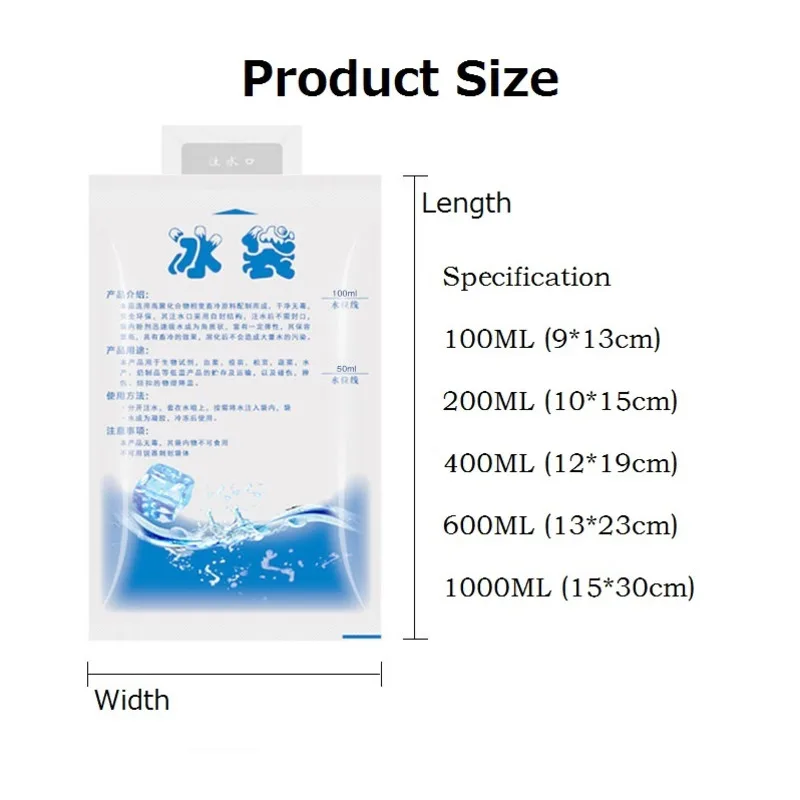 Cooler Bag 10Pcs Reusable Ice Bag Water Injection Icing Cooler Bag Keep Fresh Gel Dry Ice Pack Picnic First Aid Pain Relief Pack 2299492 10Pcs Reusable Ice Bag Water Injection Icing Cooler Bag Keep Fresh Gel Dry Ice Pack Picnic First Aid Pain Relief Pack