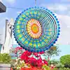 Wind Spinners Mandala 3D Hanging Wind Chimes Metal Sculptures Reflective Flower Catcher Outdoor Garden Decor Kinetic Yard Art 6
