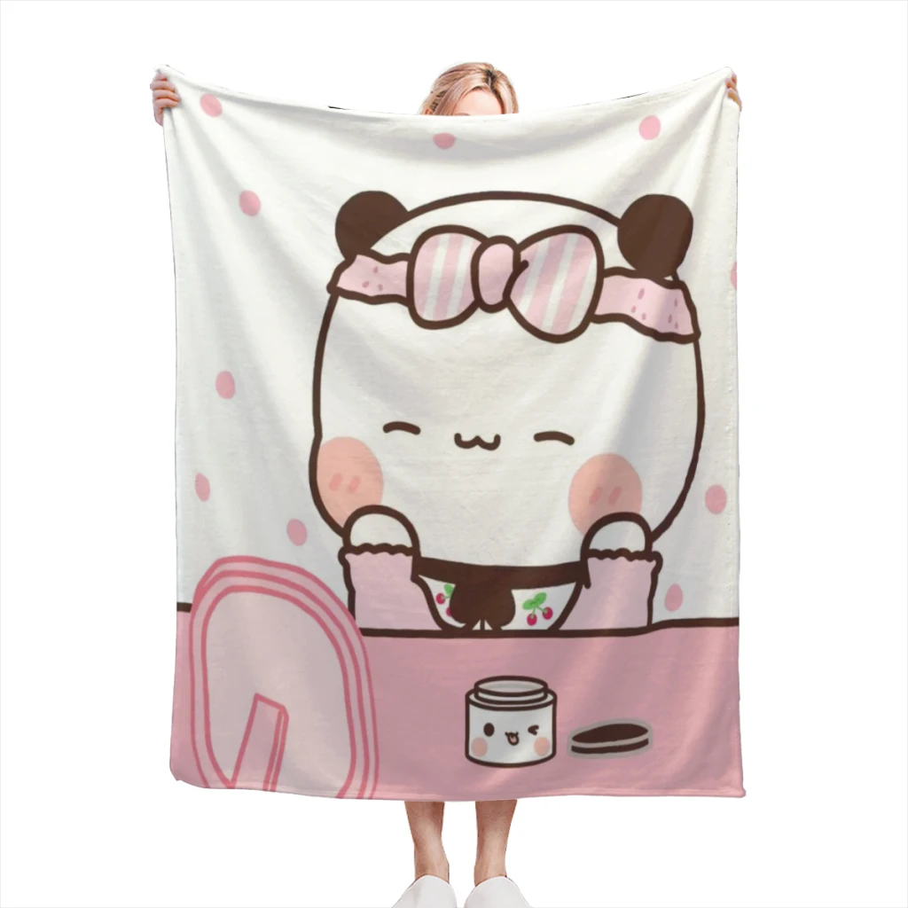 

Panda Bear Hug Bubu Dudu High Quality Flannel Blanket Flannel Warm Soft Extra Soft Throw Office Nap Sleep