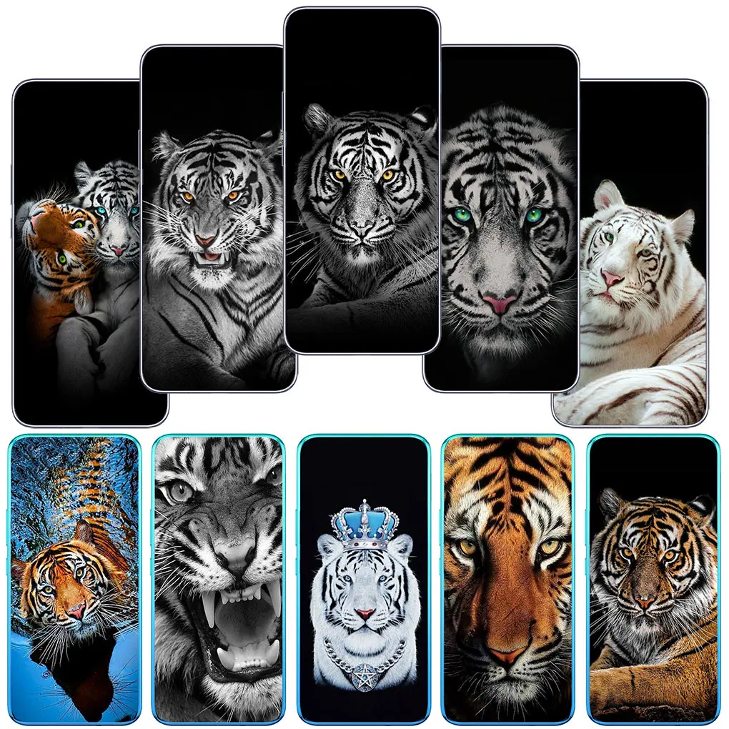 Custodia Per Telefono Tiger Animal Cover Per Motorola Moto Edge 40 Pro 30 Neo 20 One Fusion G200 E22 E40 E30 E22I Custodia Morbida