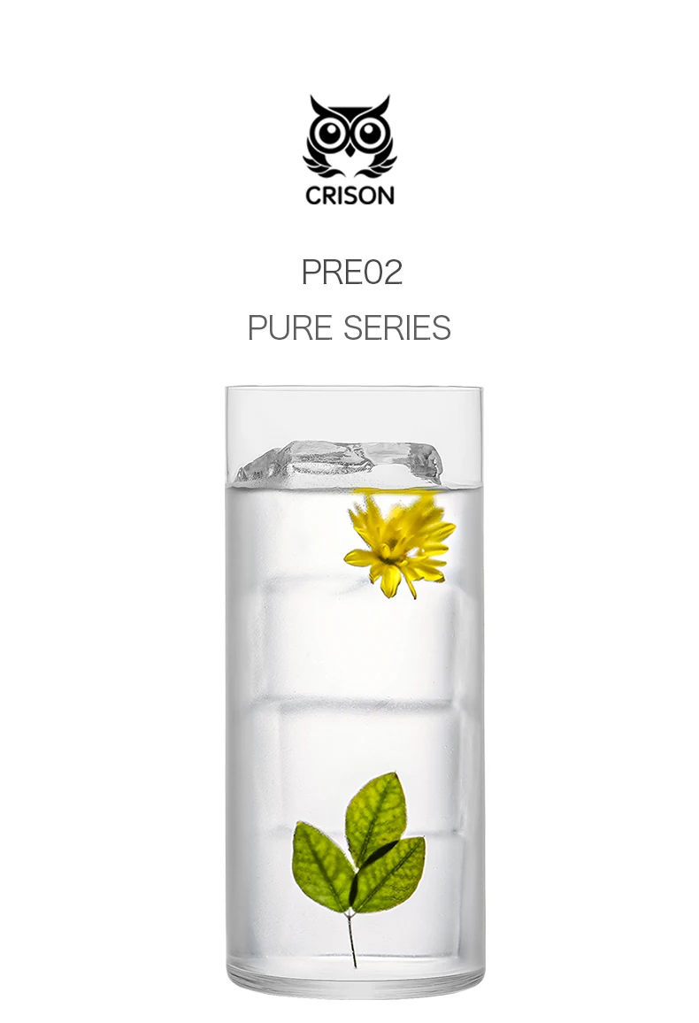 Description Picture 2 of itemPRE02 CRISON Japanese style minimalist Colins cup/cocktail glass Household minimalist design water cup, juice cup