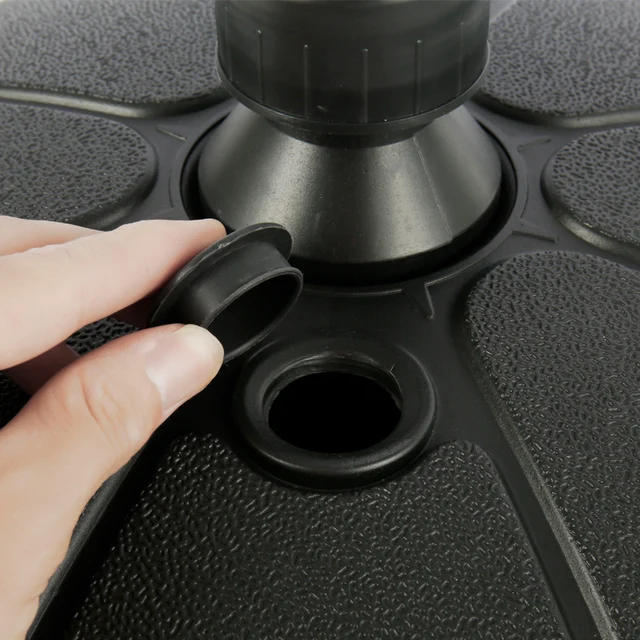 Kültéri Kerti Tengerparti Esernyő Állvány Műanyag Parasol Alap Terasz Rúd Átmérője Alapállvány Kiegészítők - Image 5