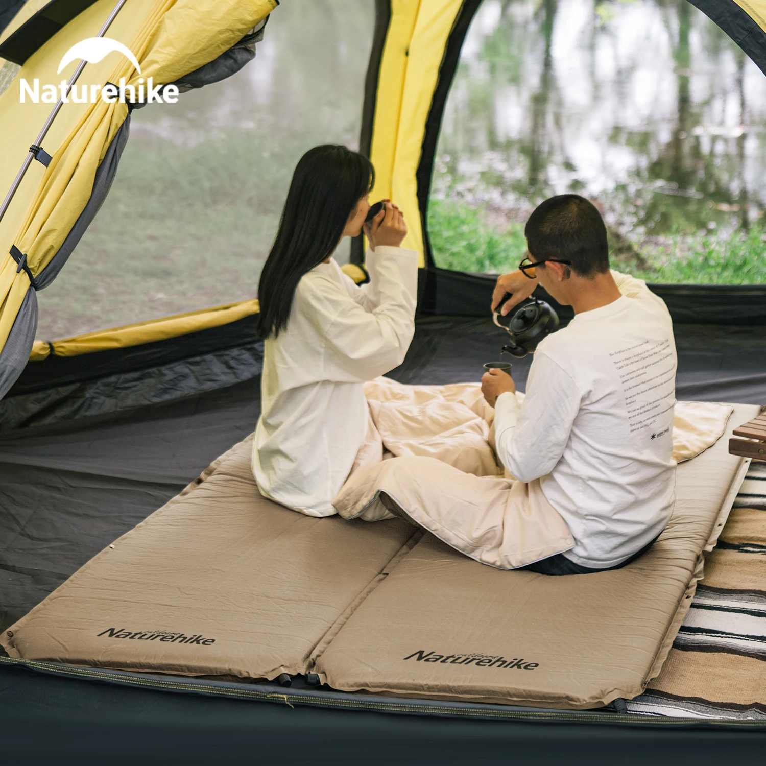Camping Self Air Mattress Folding Waterproof 5cm Thicken Self Inflating Sleeping Mat Hiking Air Bed Camping Mat floor mat,sports gym mat,plush play mat,artificial turf mat