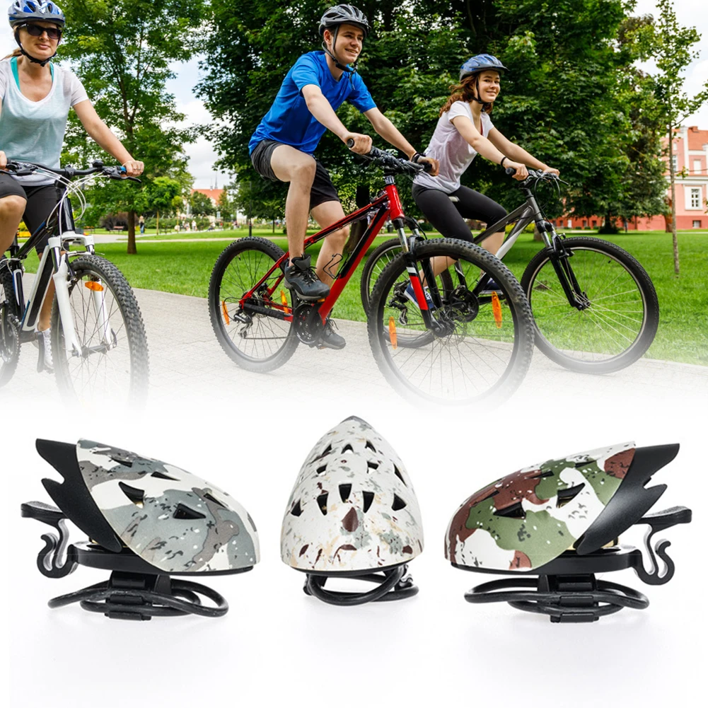 1Pc Bicycle Bell Helmet-Shaped MTB Horn Ring Safety Sound Alarm Handlerbar Cycling Warning Alarm Children Bike Accessories