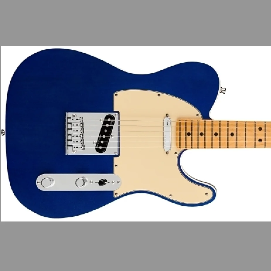 Electric Guitar Dark Blue Ultra Tele Electric Guitar Solid Mahogany Body Maple Fretboard