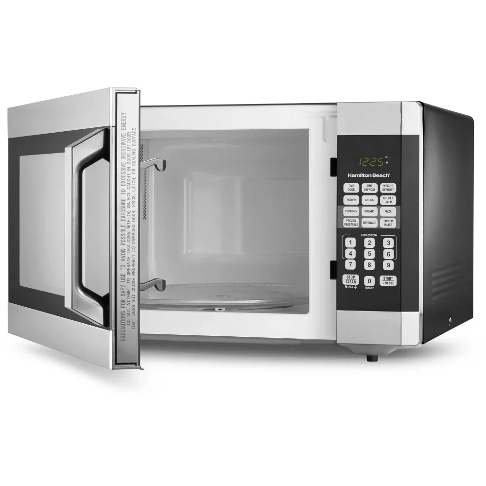 Hamilton Beach Stainless Steel 0.9 Cu. Ft. Black Microwave Oven - AliExpress