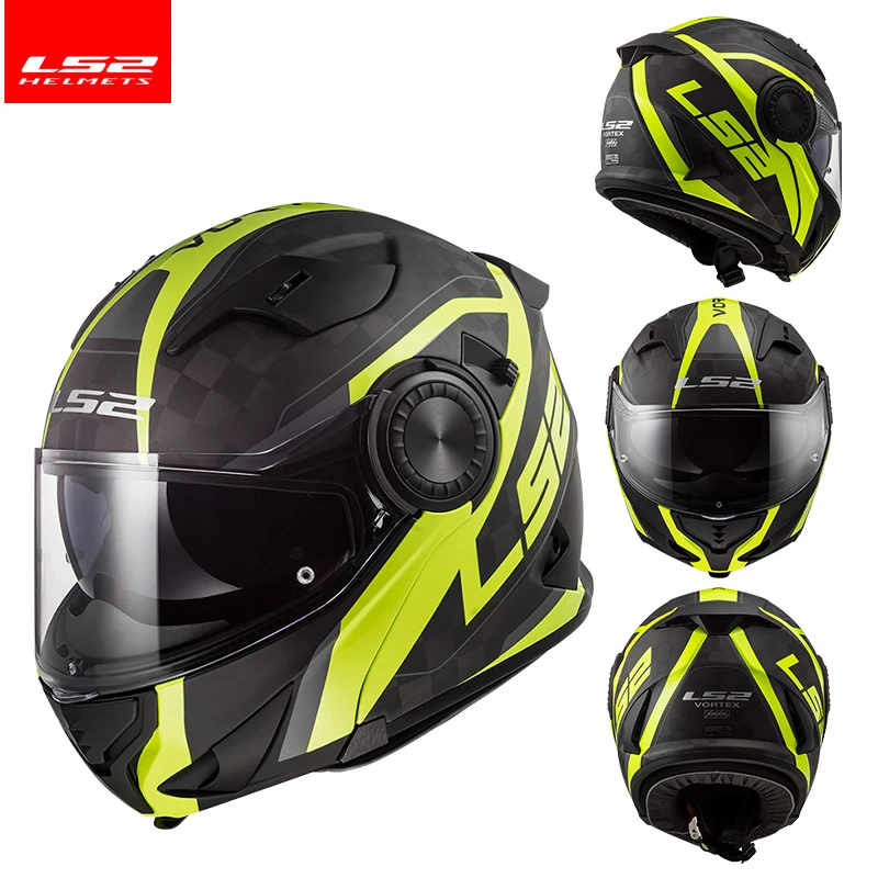 Original Ls2 24k FF313 Motorcycle Carbon Brazing Full Helmet