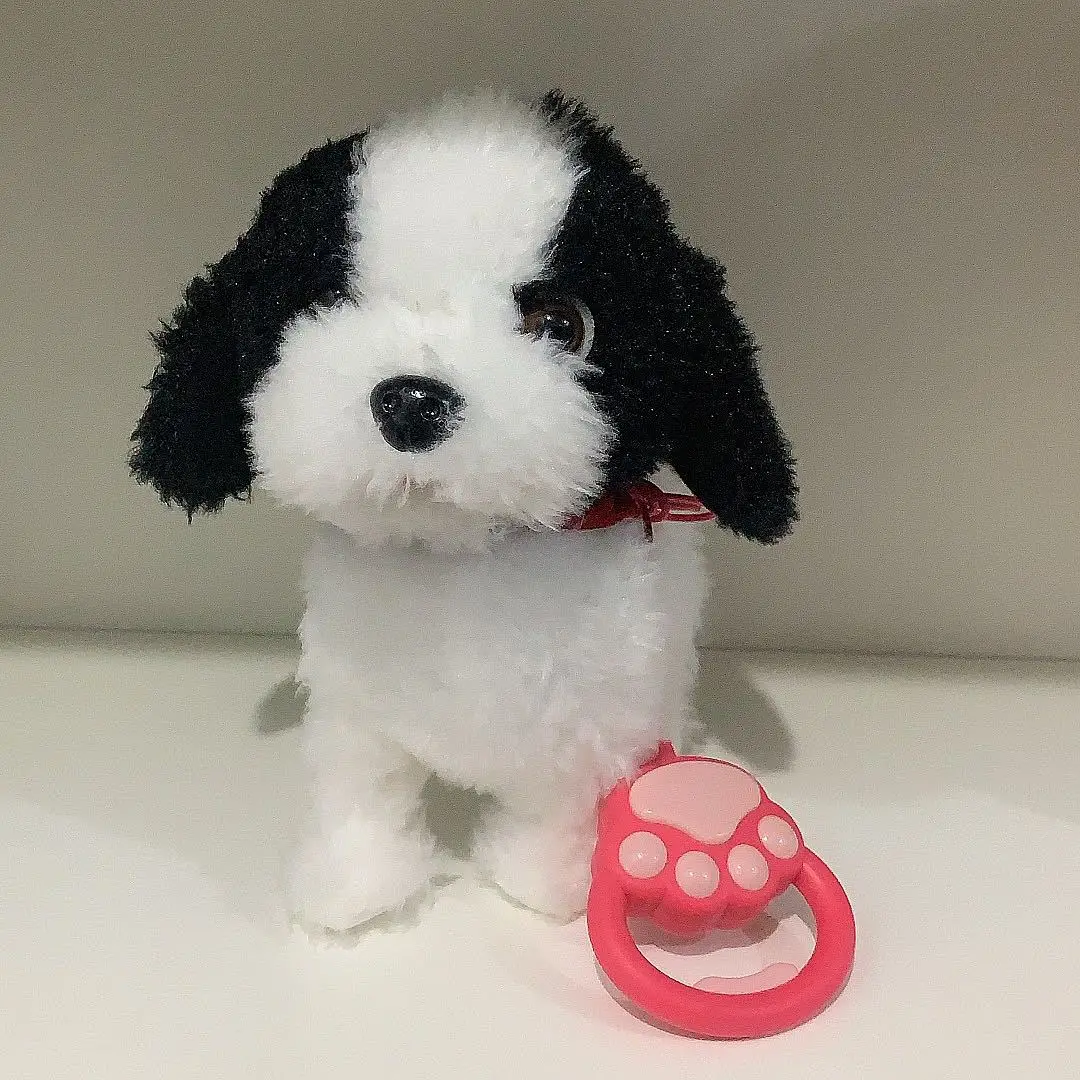 Simulation Electronic Plush Dog Toys Walking Barking Singing Musical Plush Interactive Toys Cute Puppy Doll for Boys Girls Gift
