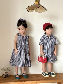 Sibling Summer Dress & Shirt Set 1