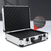 Portable Tool Storage Suitcase Aluminum Safety Instrument Protective Box Professional Hardware Repair Tools Organizer Boxes 2