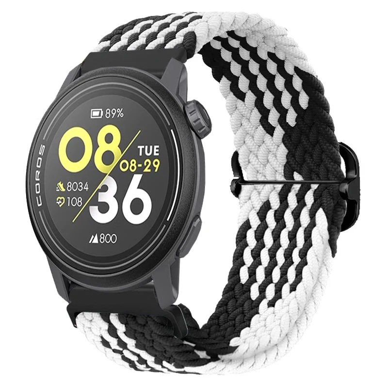 Soft Nylon Braided Breathable Watch Strap - 20mm/22mm Adjustable Bracelet