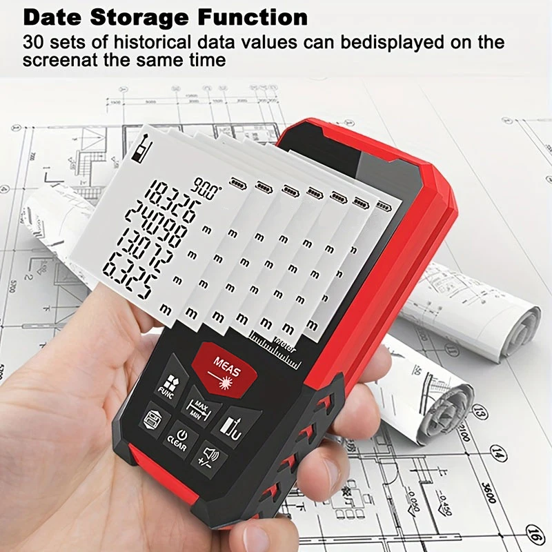 Digital Rangefinder Laser Tape Measure 50m 100m 120m 150m 200m