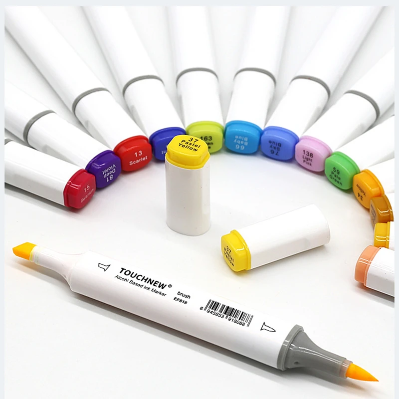 Sketching Markers Soft Brush Marker Pen Set Alcohol-based Comic Drawing Animation Art Supplies