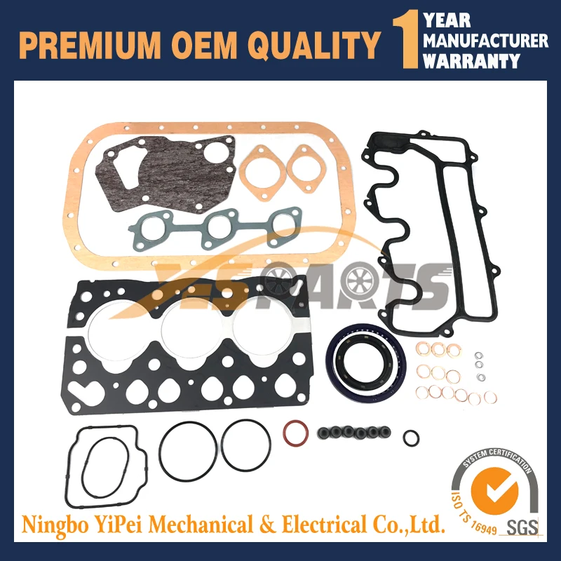 

Полный комплект прокладок для дизельного экскаватора ISUZU 3LA1