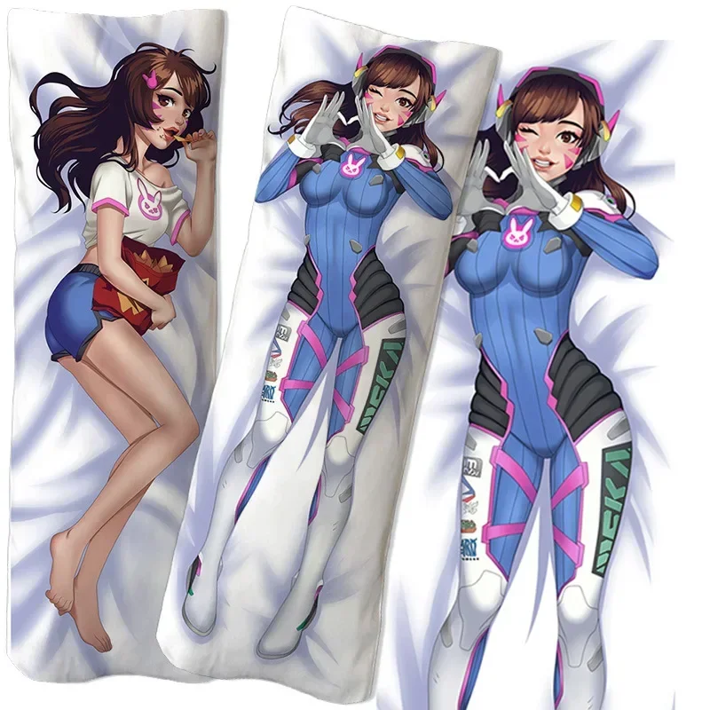 Game Overwatch figure Equal body hug body pillow pillowcase double-sided 3D printed bedding can be DIY two-dimensional sexy gift
