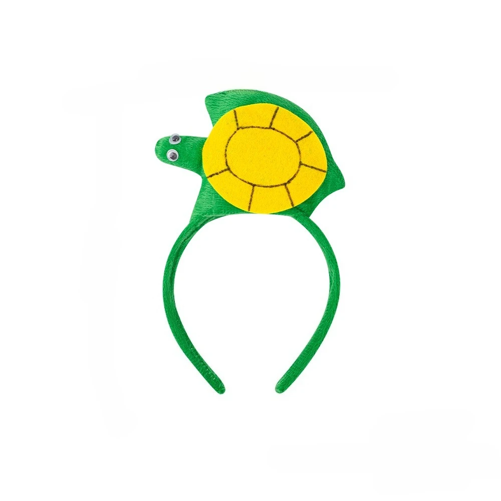 Tier Krokodil Dinosaurier Schildkröte Stirnband Schwanz Bogen Plüsch Party Kopfschmuck Haar Hoop Party Cosplay Kostüm Requisiten – Detail 8