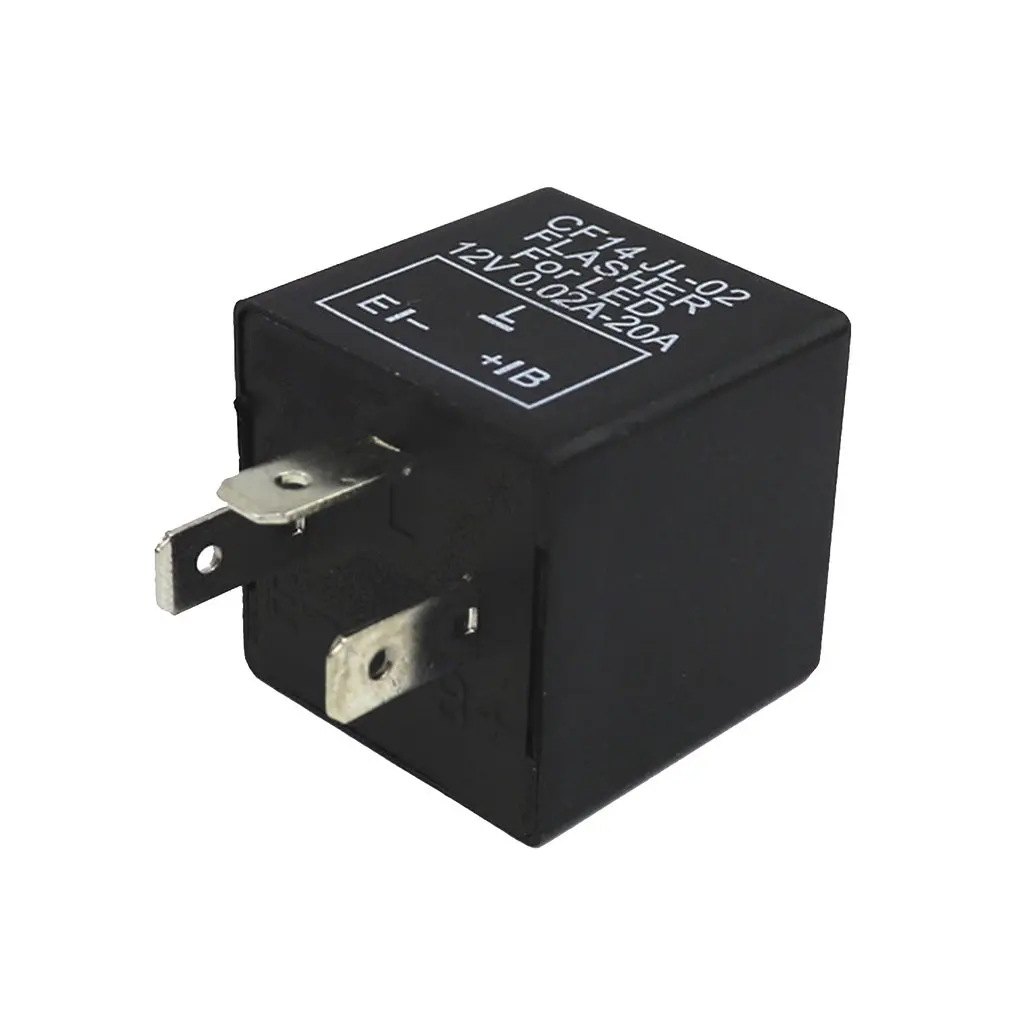 High Quality Adjustable 3 Pin LED Electronic Flasher Relay Automotive Flash Car CF14 |
