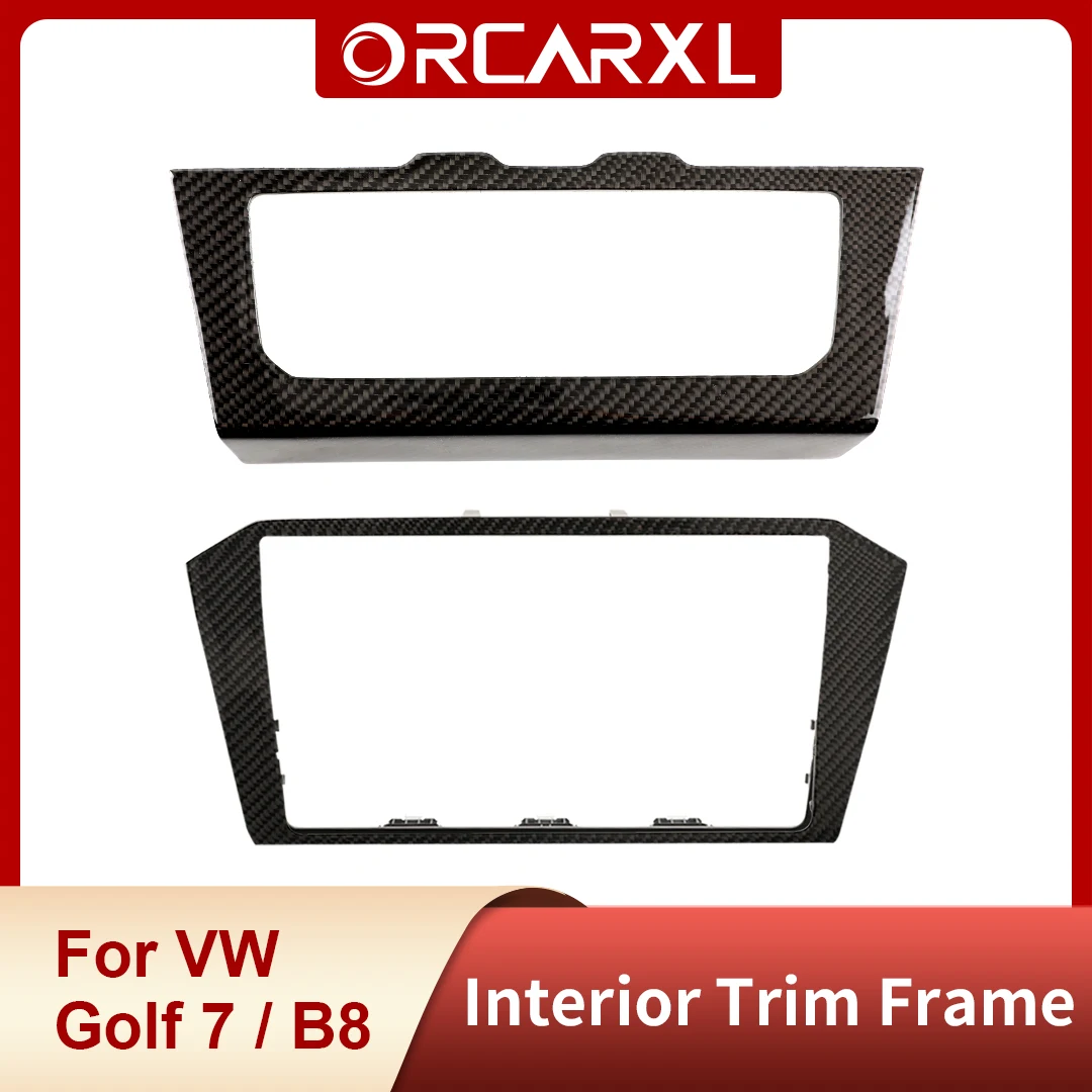 

Carbon Fibre Radio Frame AC Control Panel for VW Golf 7 7.5 GTI R Passat B8 Interior Trim Decorative Frame