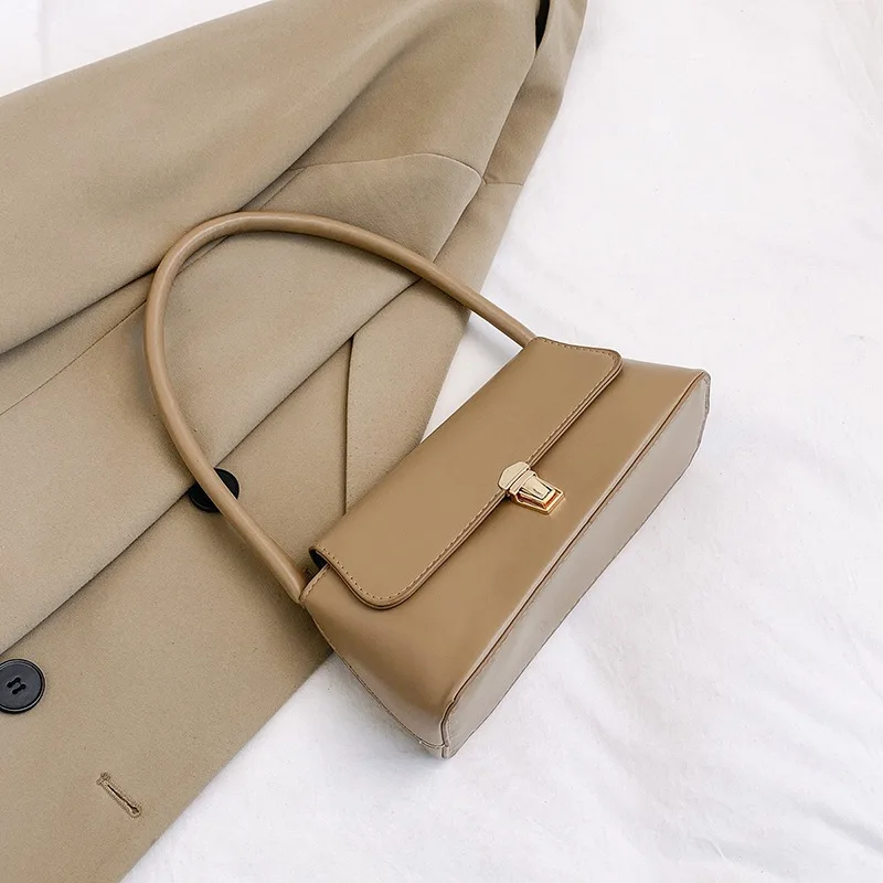 Neue Damentasche: Modische Retro-Baguette-Unterarmtasche, vielseitige und elegante Schulter-/Handtasche – Detail 13