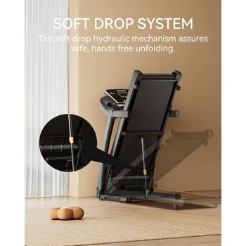 Folding Treadmill with Auto Incline for Home Use: 3.0HP, 300 lbs Capacity, Bluetooth Connectivity 6