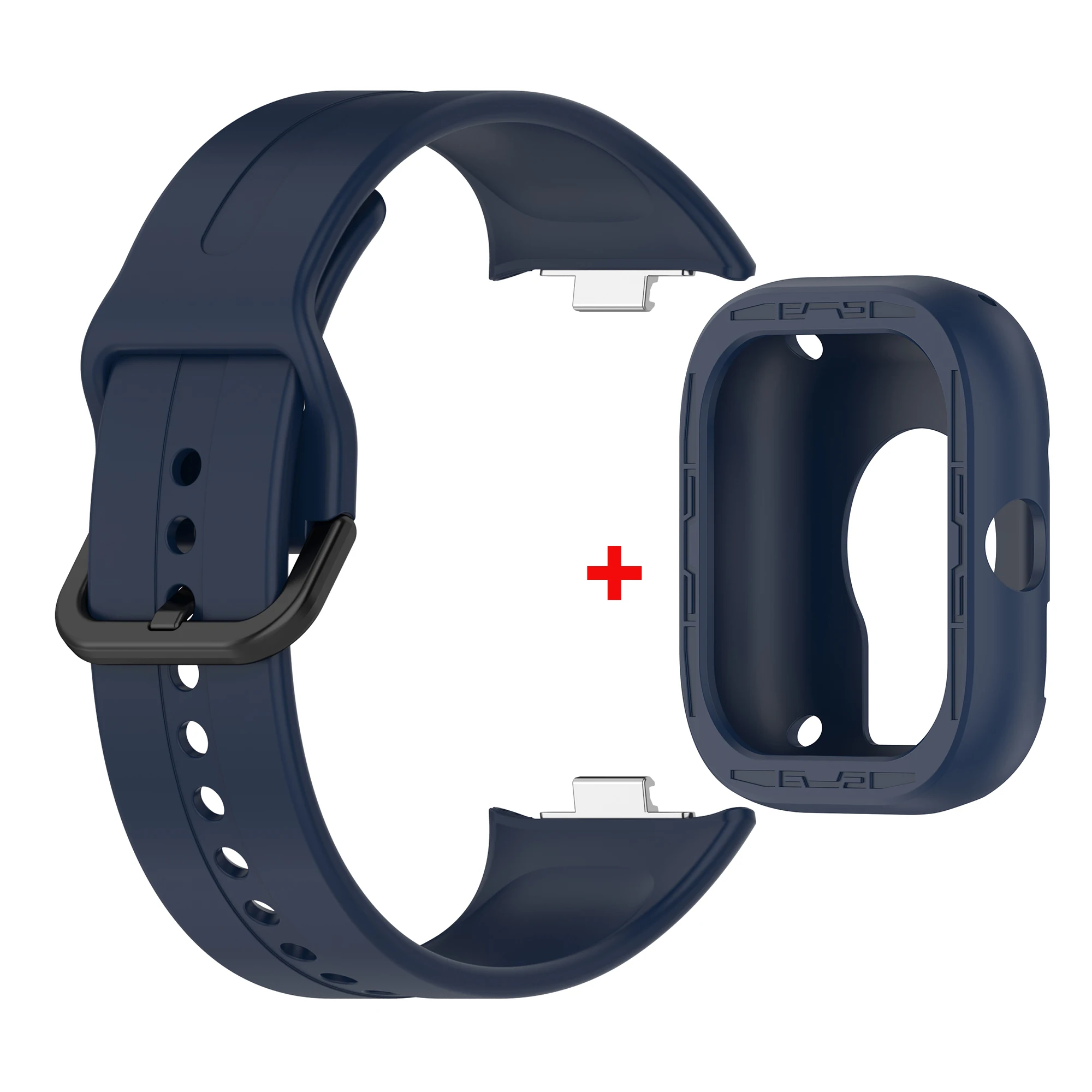 Silicone Replacement Strap with Protective Case