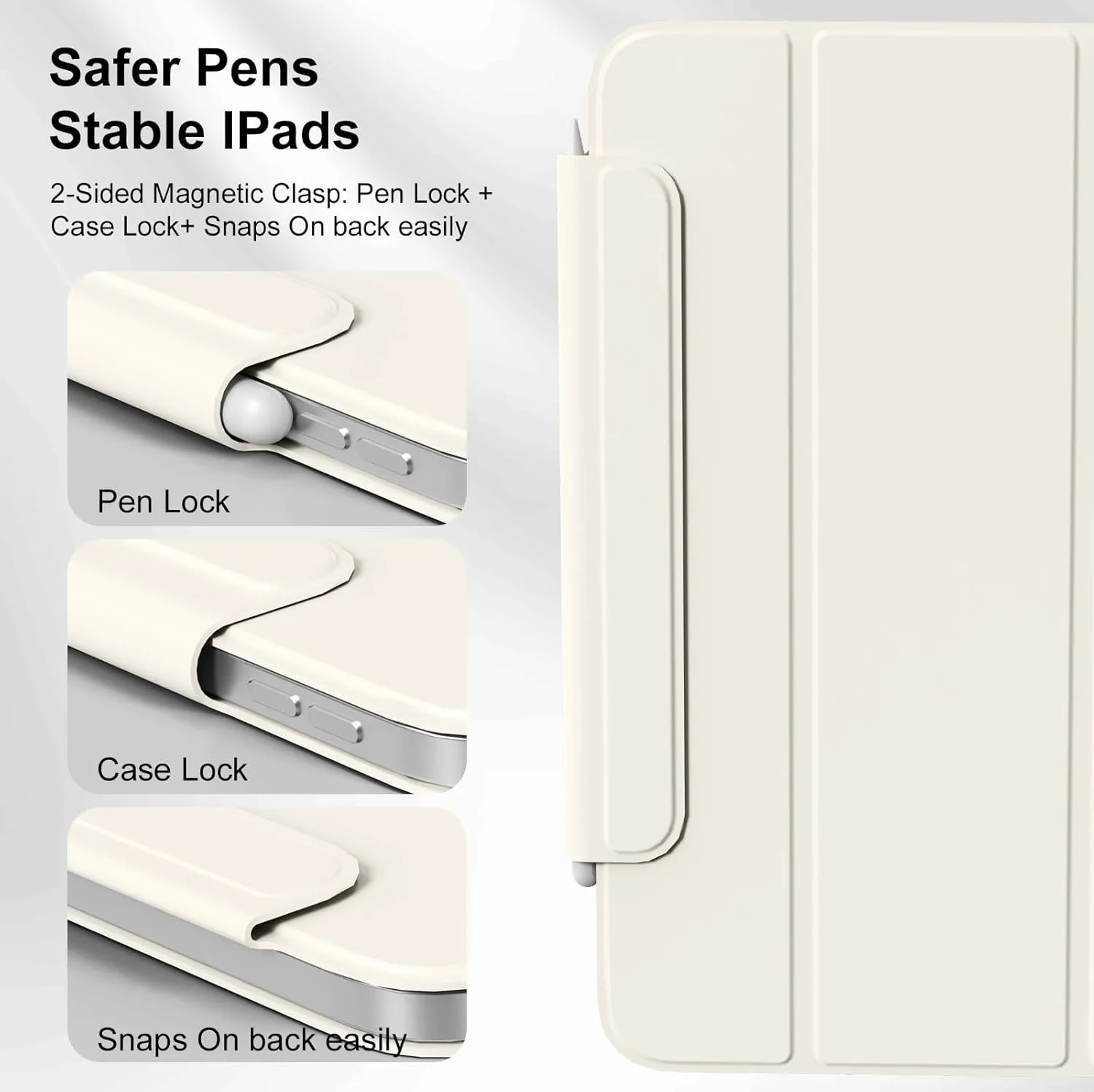 ZOYU For A16 10/11th Ultra-Slim & Light, Strong Magnetic Attachment Case, IPad Pro 11 12.9 Air 4/5th 11/13 Mini 6/7th_voghion.com