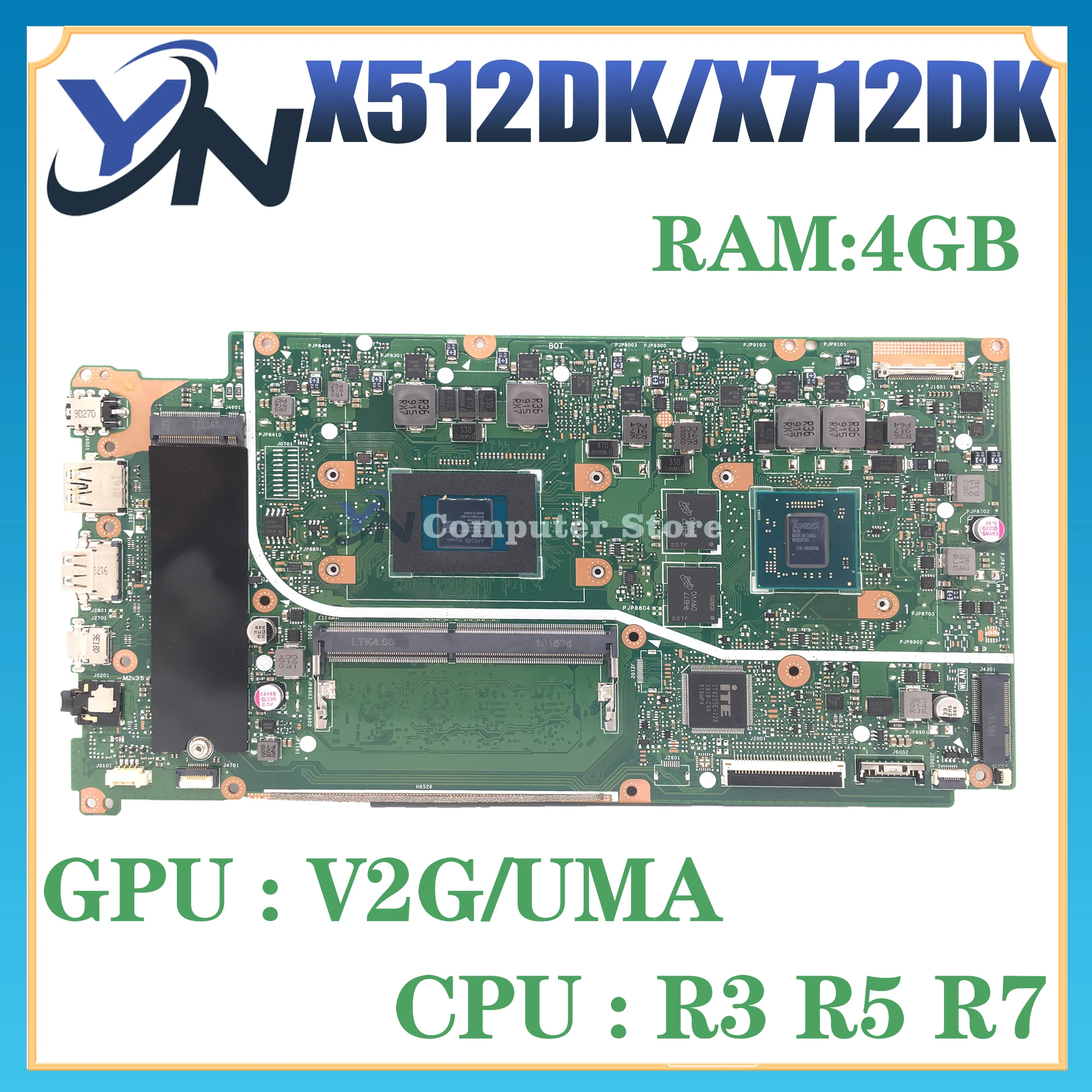 X512DA Материнская плата ASUS X712DA